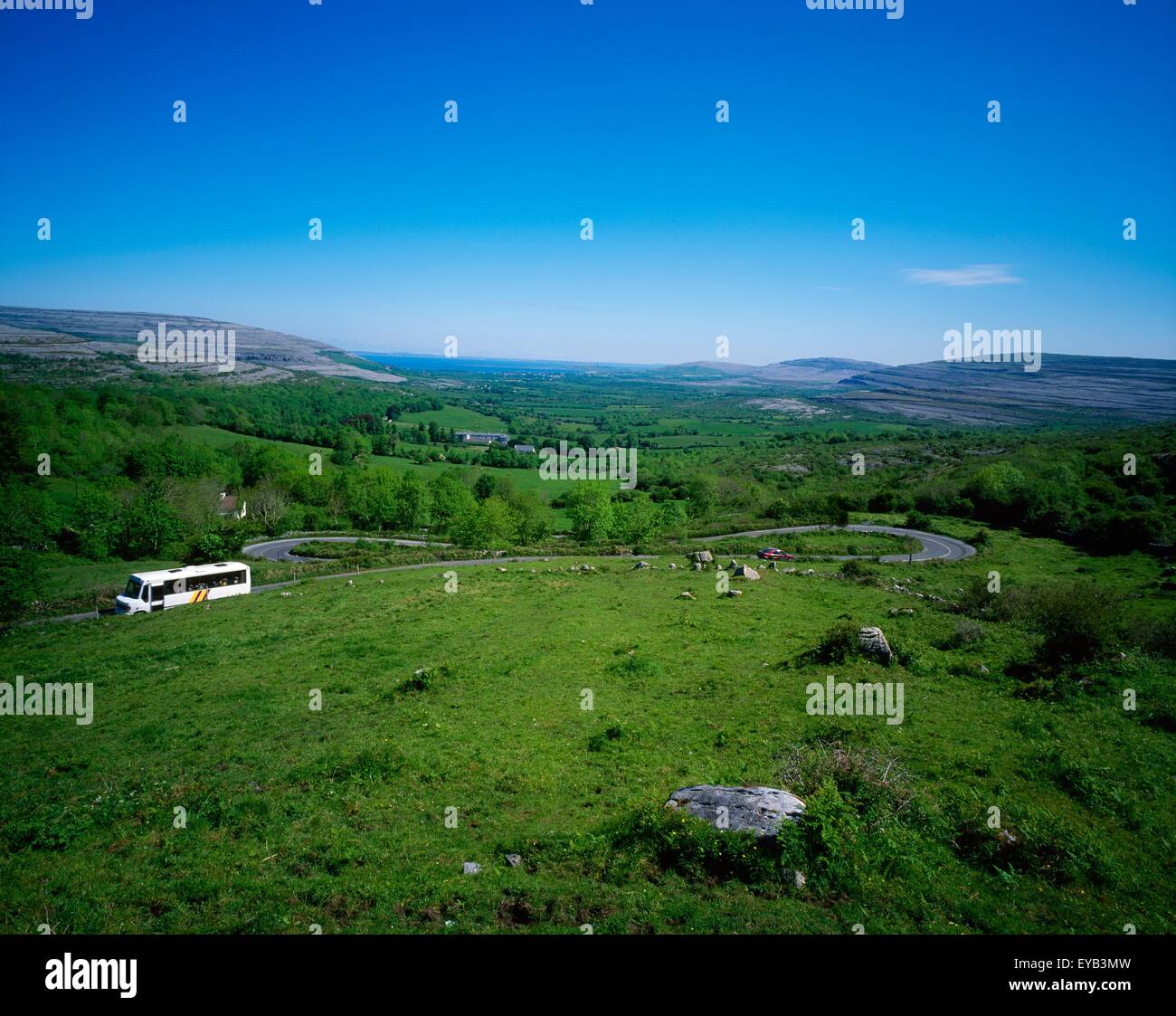 Corkscrew Hill, Ballyvaughan, Co Clare, Ireland Stock Photo Alamy
