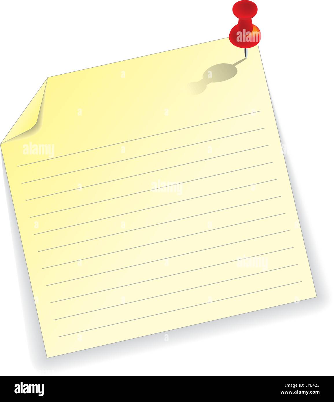 Blank yellow notice Stock Vector Image & Art Alamy