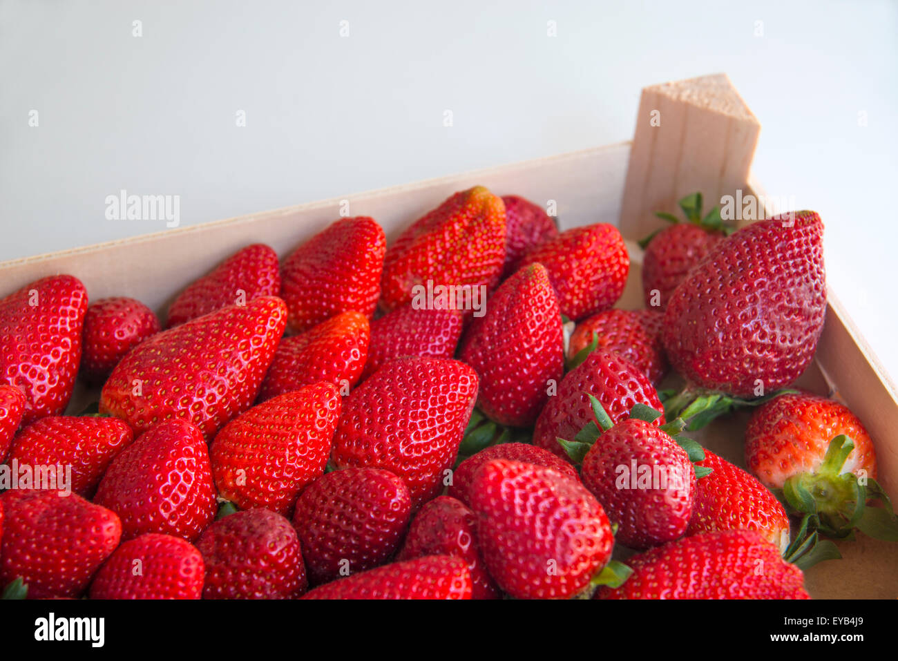 Strawberries in a box Stock Photo Alamy