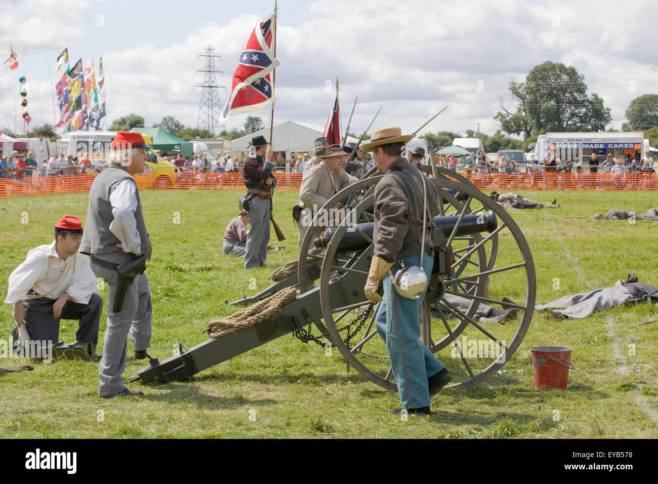 Reenactment of the American Civil War 1861-1865 Stock Photo