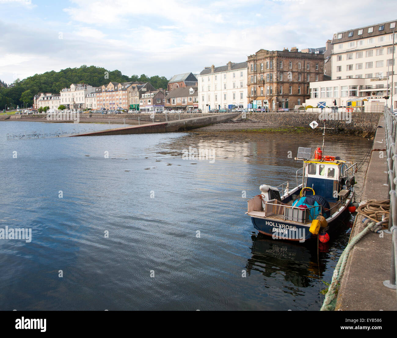 Fishing boat in the harbour at the town of Oban, Argyll and Bute, Scotland, UK Stock Photo