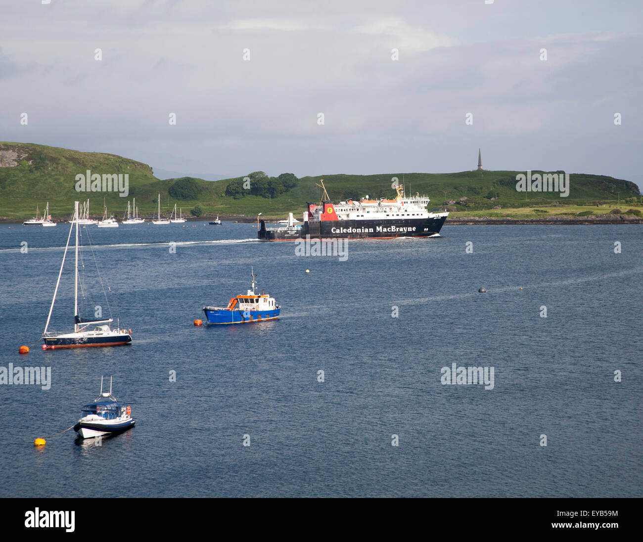 Caledonian MacBrayne ferry leaving Oban, Argyll and Bute, Scotland, UK Stock Photo