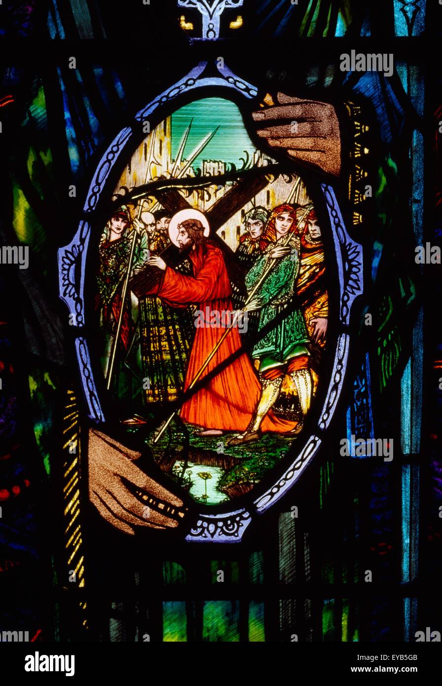 Lough Derg, Ireland; Stained Glass By Harry Clarke Stock Photo Alamy
