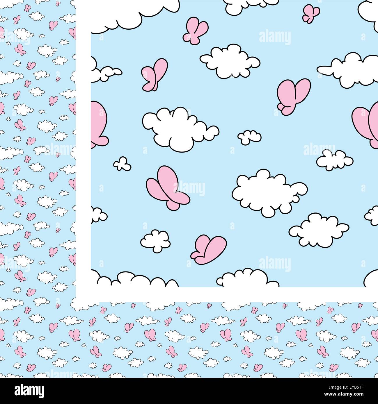 Seamless vector illustration of clouds Stock Vector Image & Art - Alamy