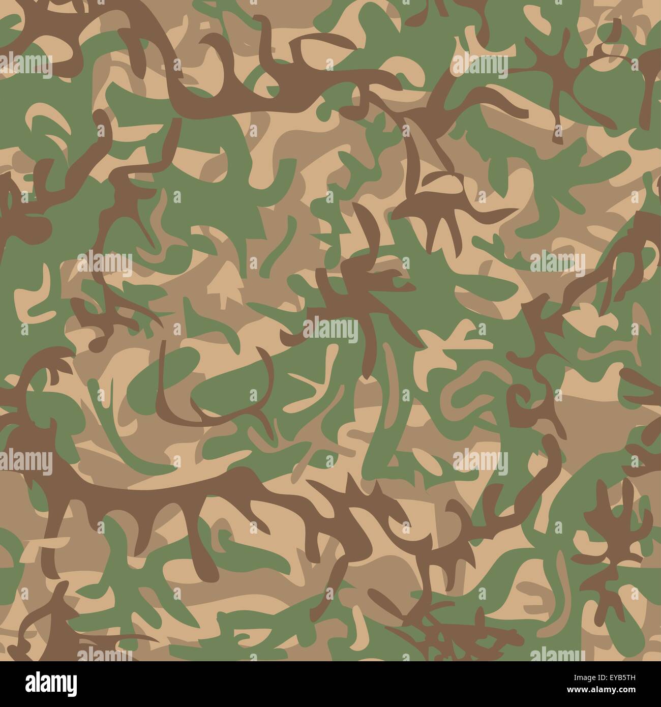Seamless military pattern for textile industry Stock Vector