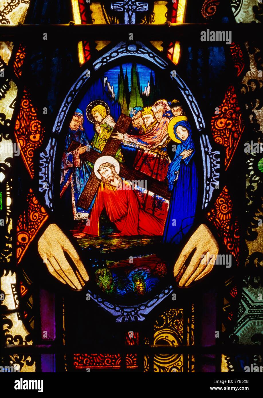 Lough Derg, Ireland; Stained Glass By Harry Clarke Stock Photo Alamy