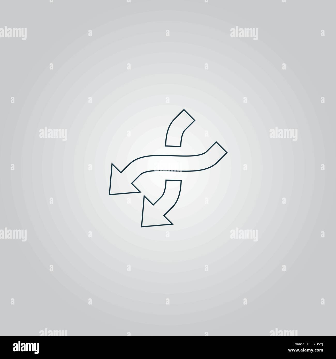 Arrow in Arrow. Symbol Included Stock Vector Image & Art Alamy