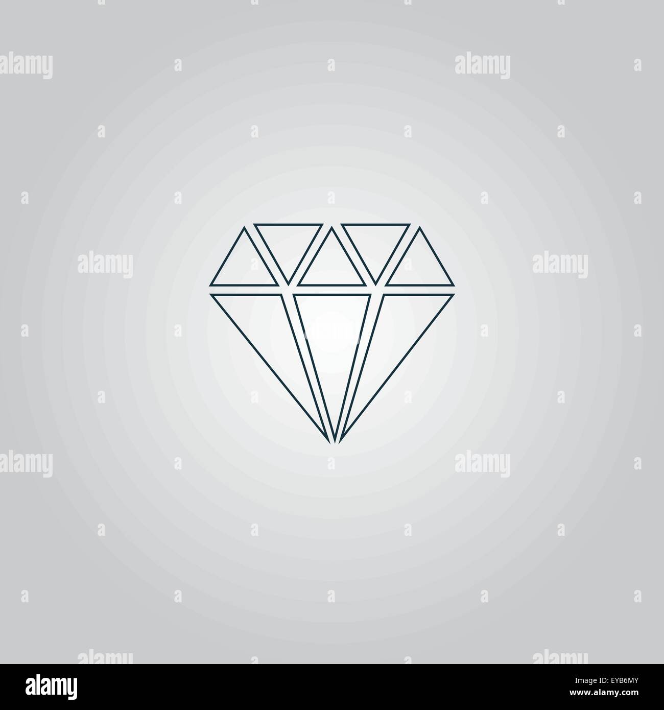 Diamond vector icon Stock Vector Image & Art Alamy