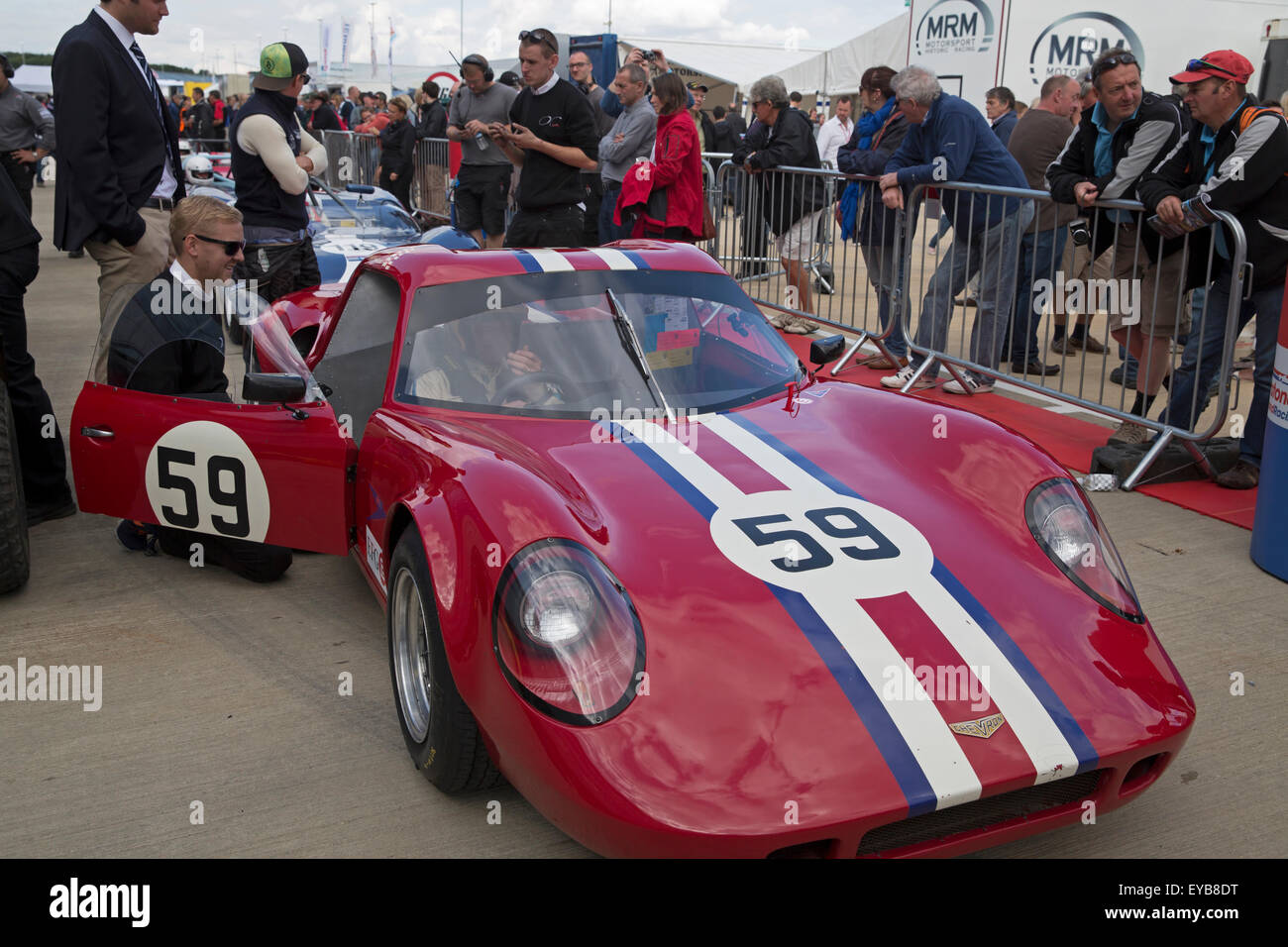 59 Racing Number Silverstone, UK. 25th July, 2015. Number 59 waiting in the pitts before ...