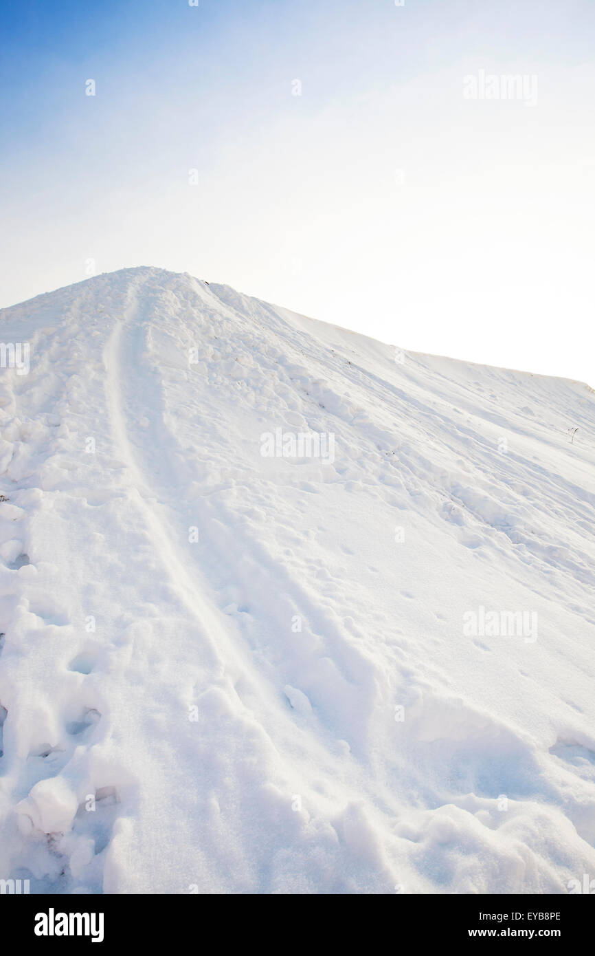 the snowcovered hill Stock Photo Alamy