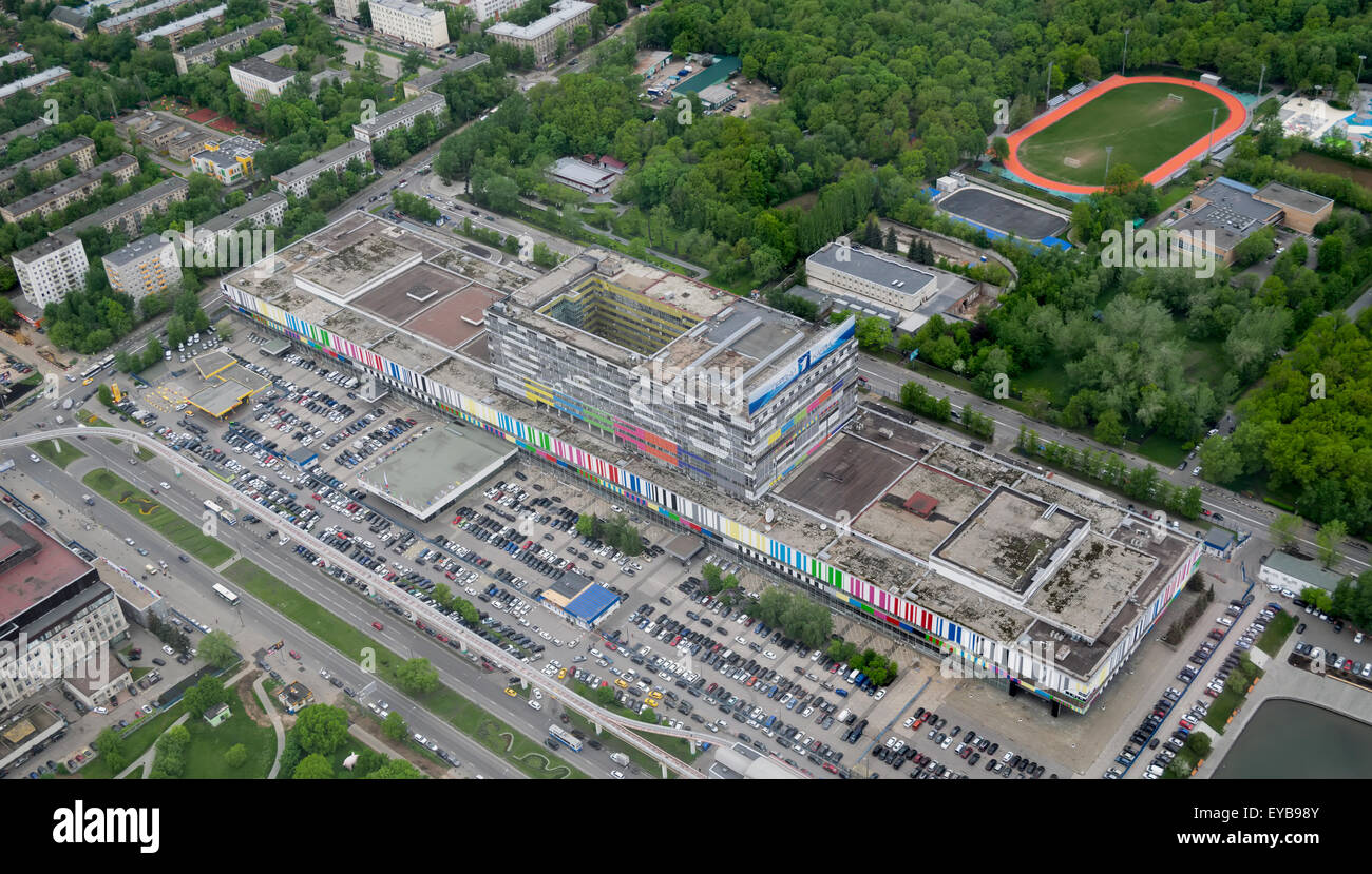 Ostankino television center (First channel). The view from the height ...