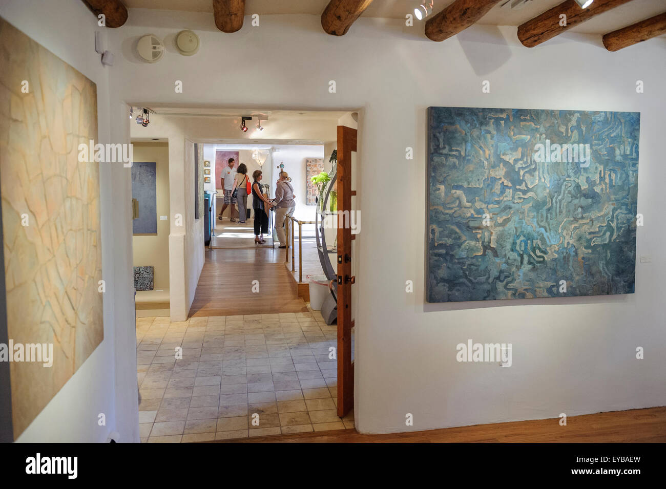 art gallery along the canyon road gallery walk. santa fe. new mexico. usa stock photo alamy art gallery along the