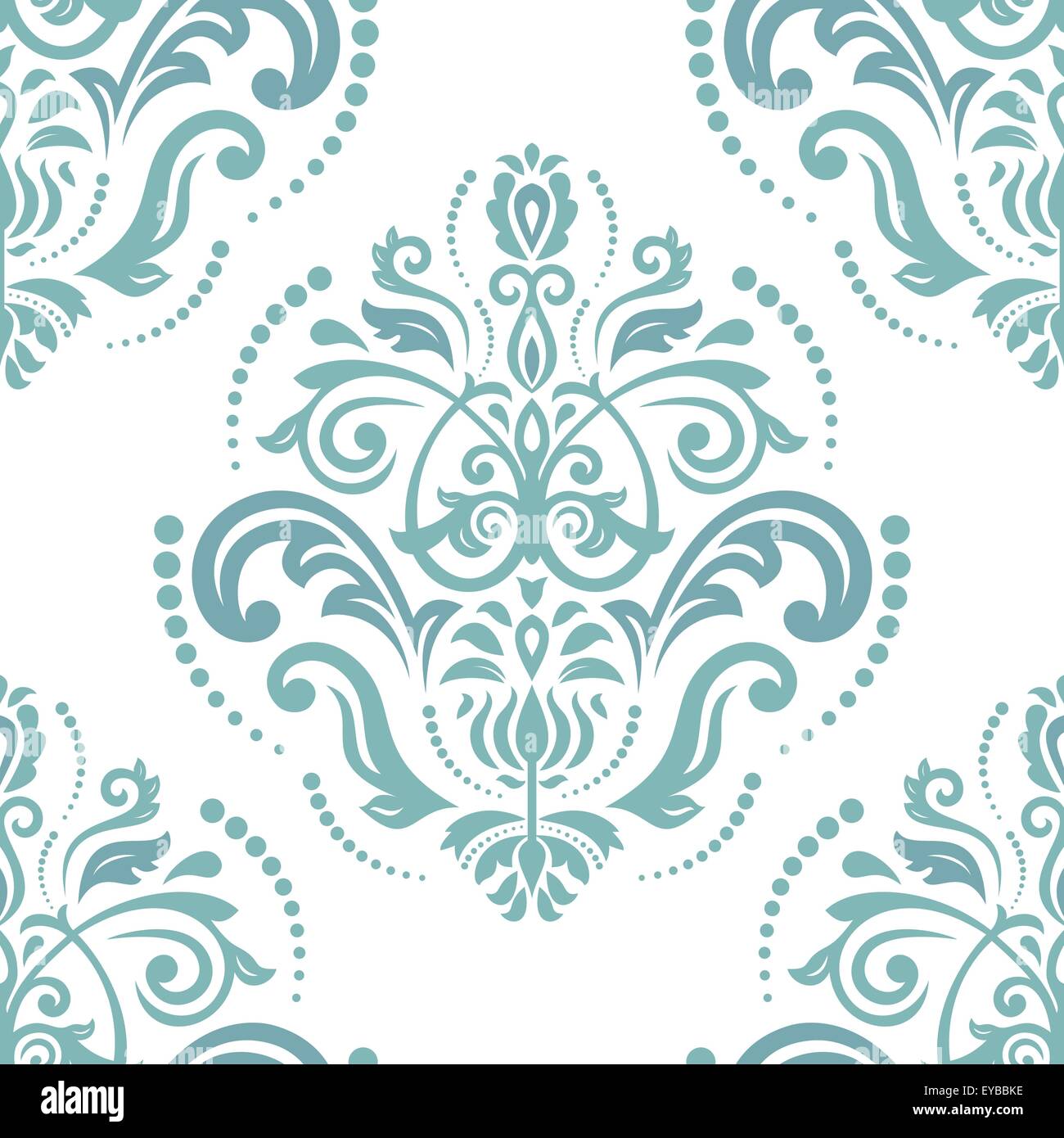 Floral Fine Seamless Vector Green Pattern Stock Vector Image & Art - Alamy