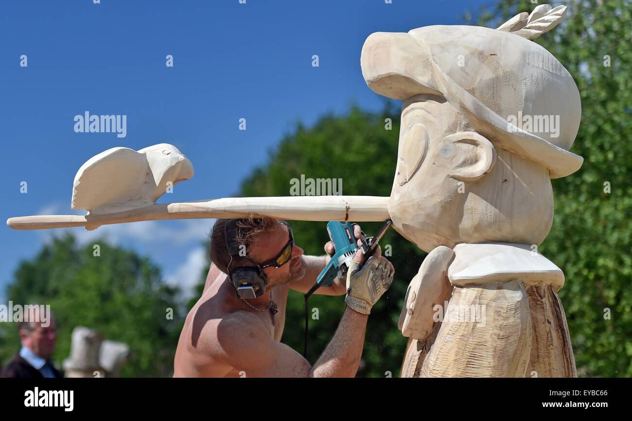 Sculpture en bois de Pinocchio