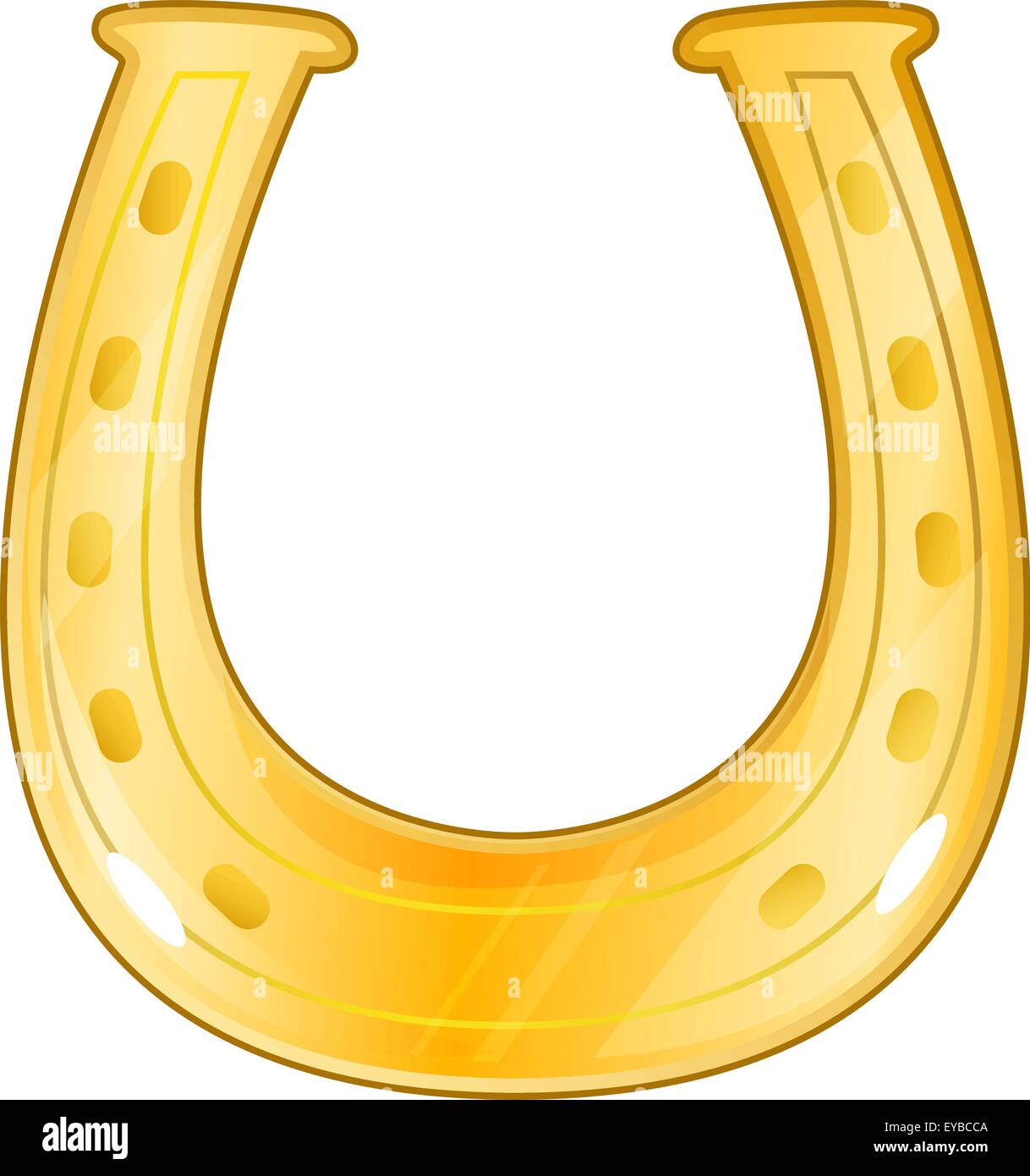 Vector shiny golden horseshoe. symbol of good luck Stock Vector Image & Art Alamy