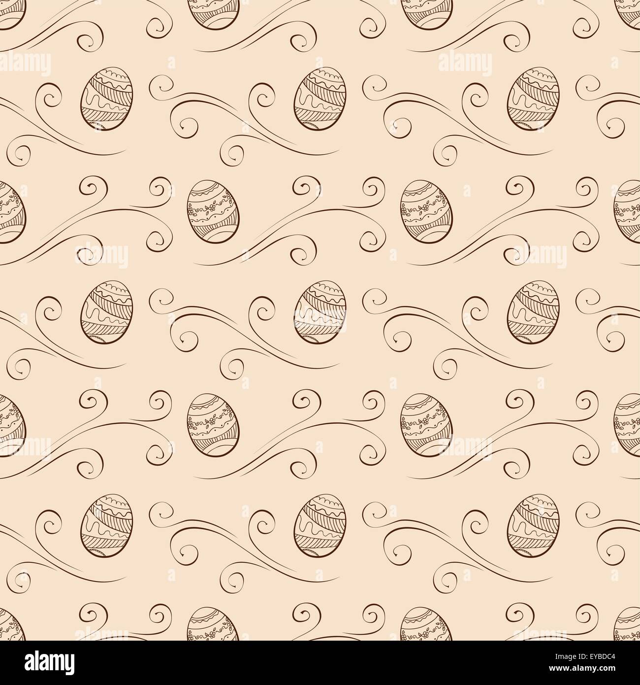 Vector illustration. Seamless easter background with eggs Stock Vector ...