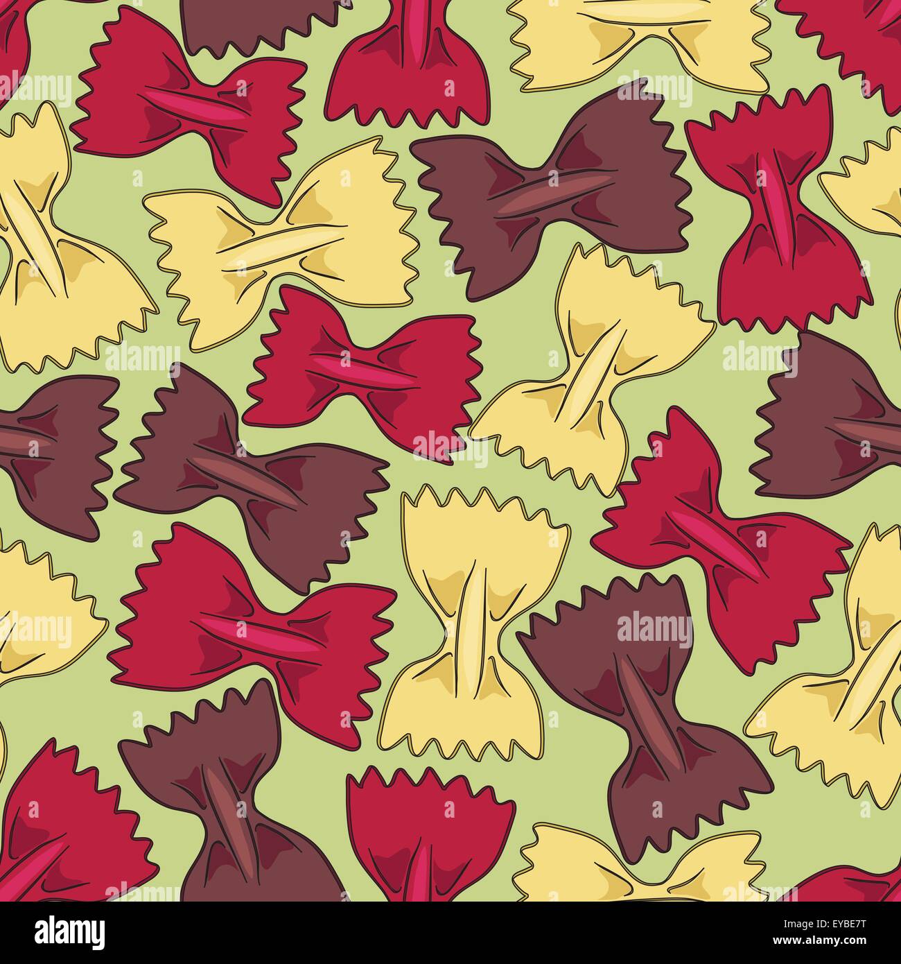 Seamless pattern background with pasta Stock Vector Image & Art - Alamy