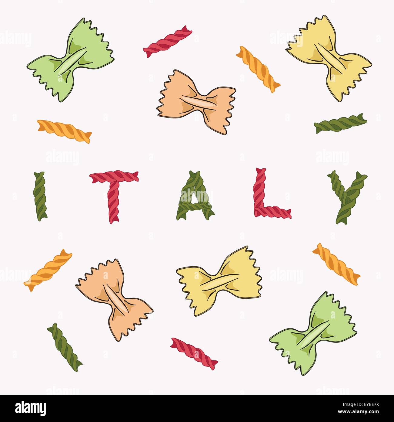 Seamless pattern background with pasta Stock Vector Image & Art - Alamy