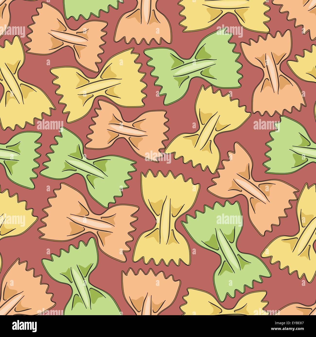Seamless pattern background with pasta Stock Vector Image & Art - Alamy