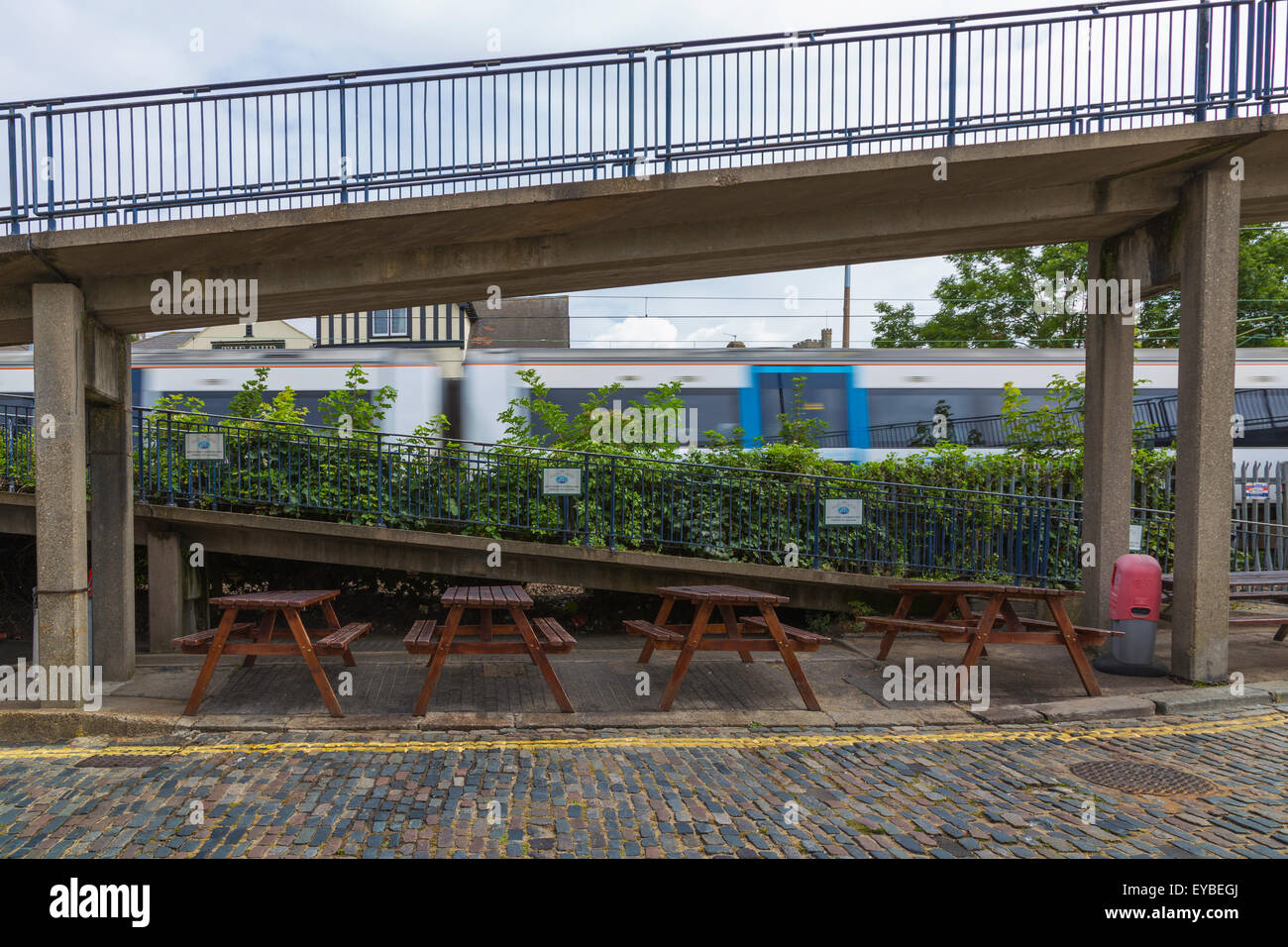 Train Passing Through Old Leigh Stock Photo Alamy