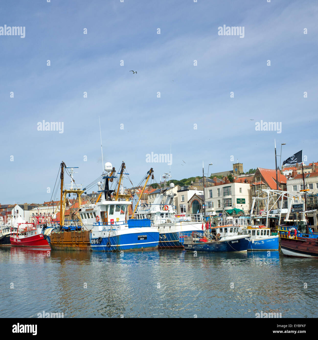 Inshore fishing boats, Scarborough North Yorkshire UK Stock Photo Alamy