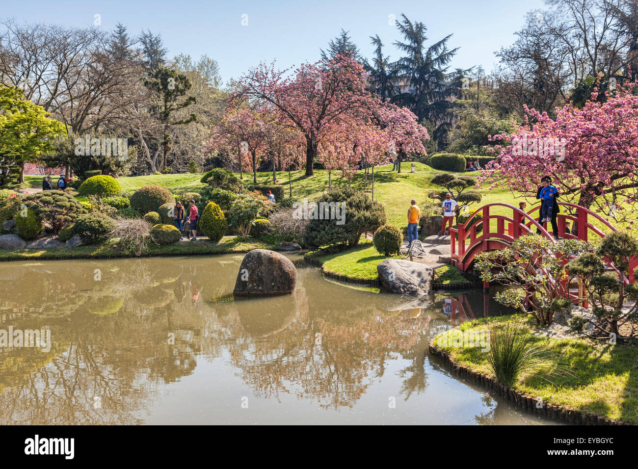 Toulouse Japanese Garden, Toulouse,  Haute-Garonne, Midi-Pyrenees, France Stock Photo