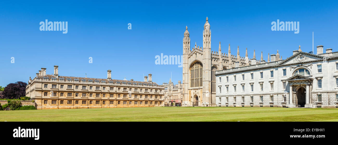 Clare college Kings College chapel and Gibbs building Cambridge University Cambridgeshire England UK GB EU Europe Stock Photo