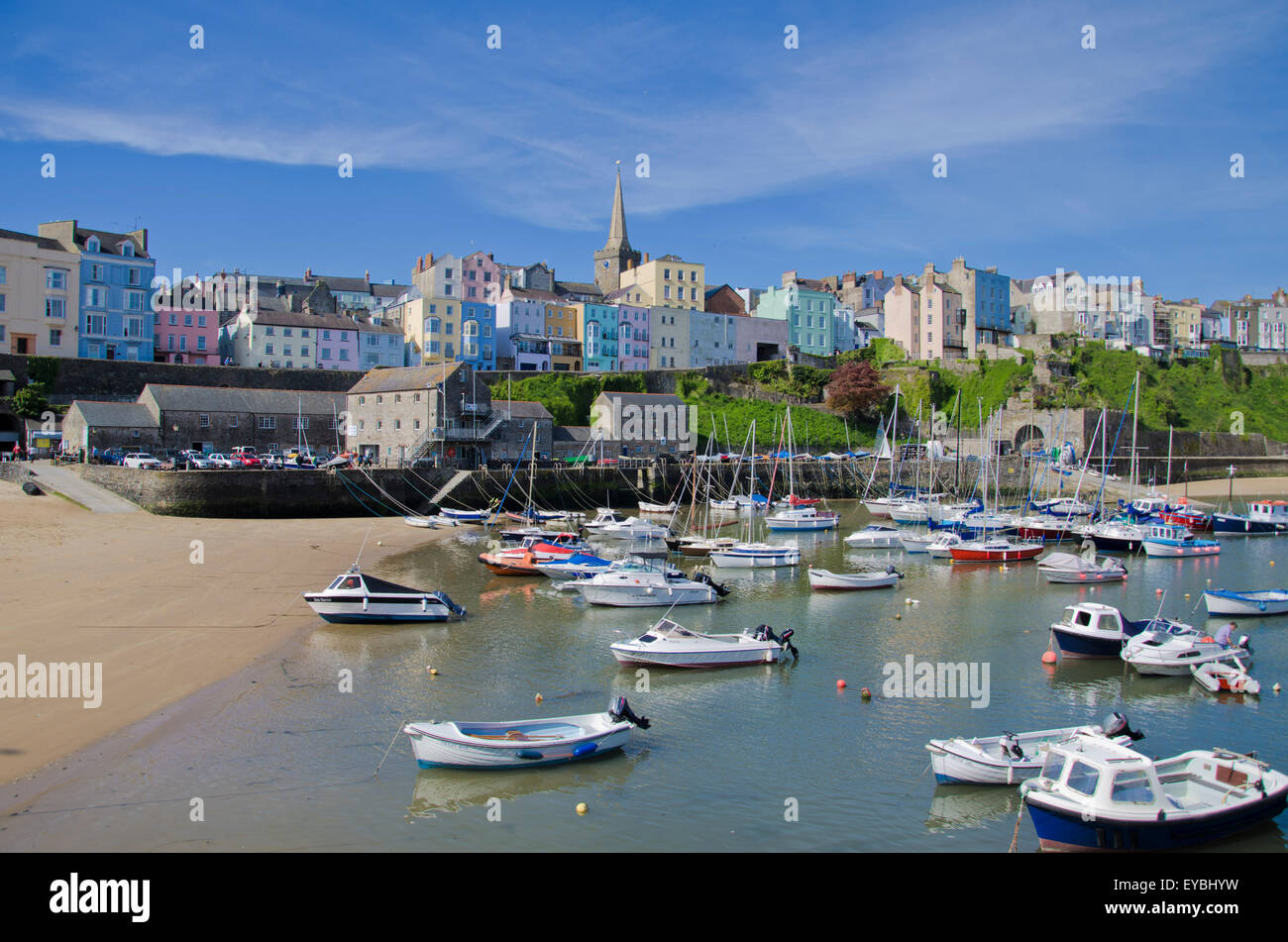 Tenby Harbour Stock Photo