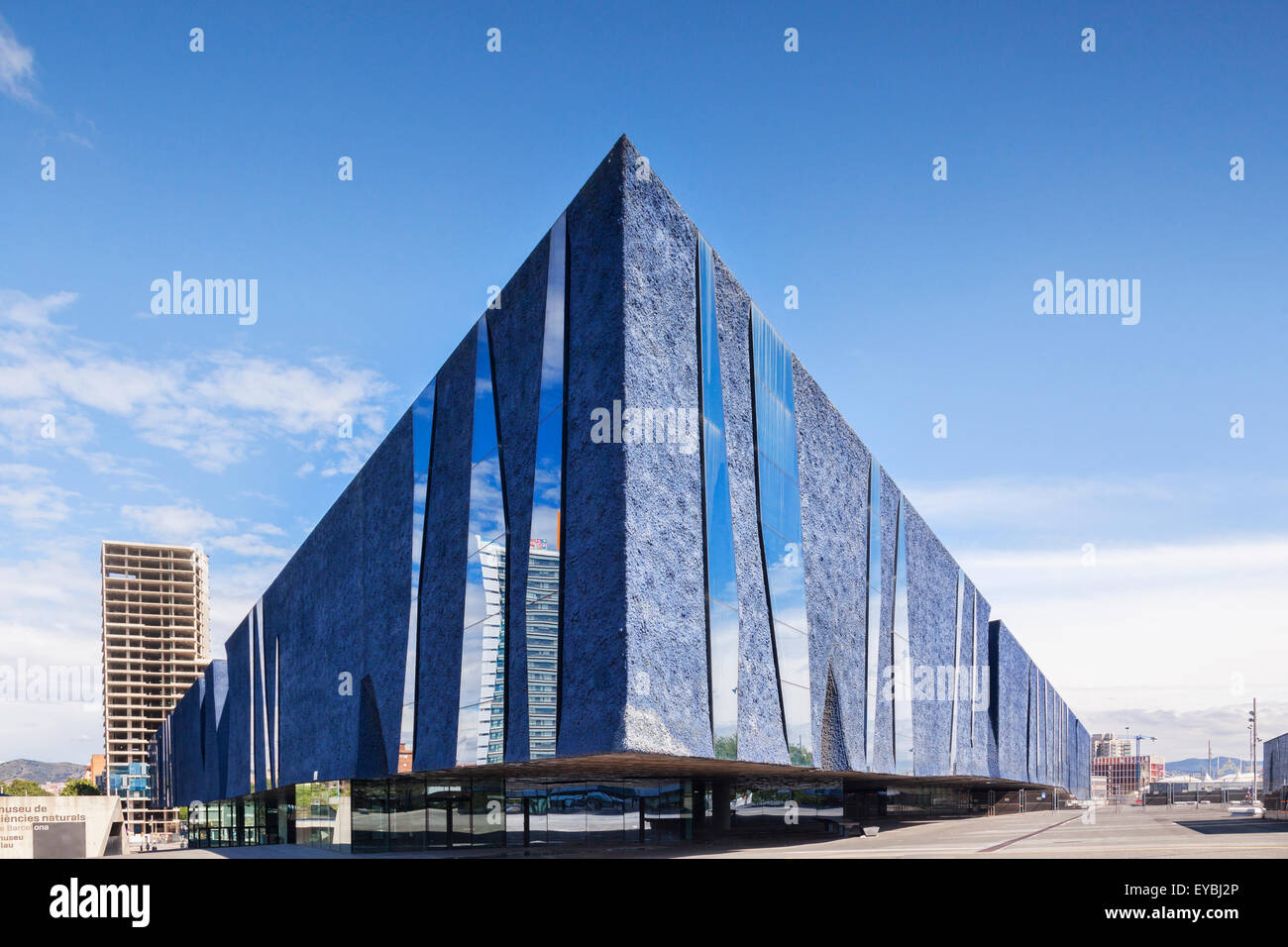 The Museum of Natural Sciences, or the Blue Museum, The Forum, Barcelona, Spain. Stock Photo