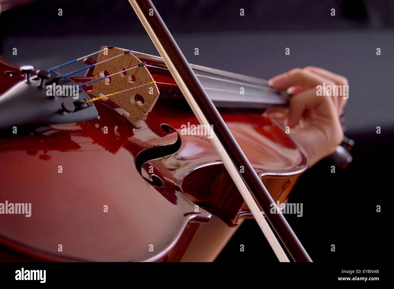 Violin being played Stock Photo Alamy