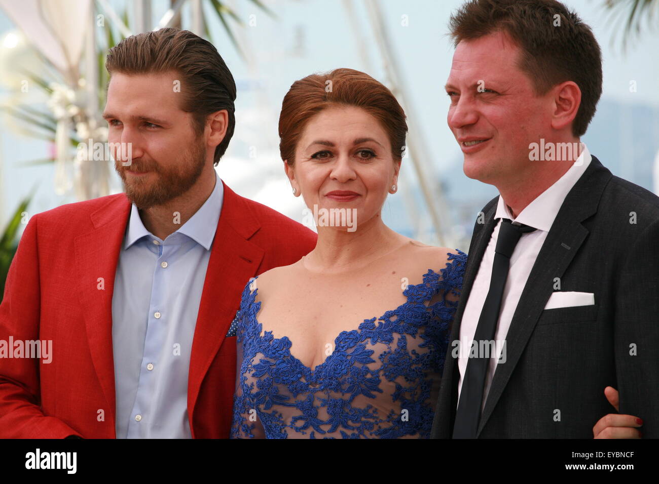 Actor Goran Markovic, actress Nives Ivankovic, director Dalibor Matanic at the Zvizdan (The High Sun) film photo call Stock Photo