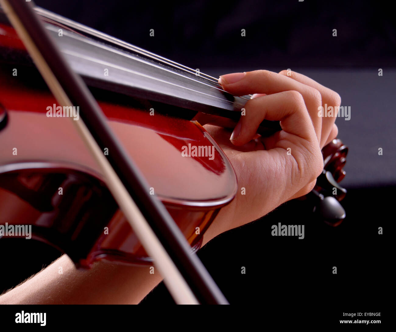 Violin being played Stock Photo Alamy