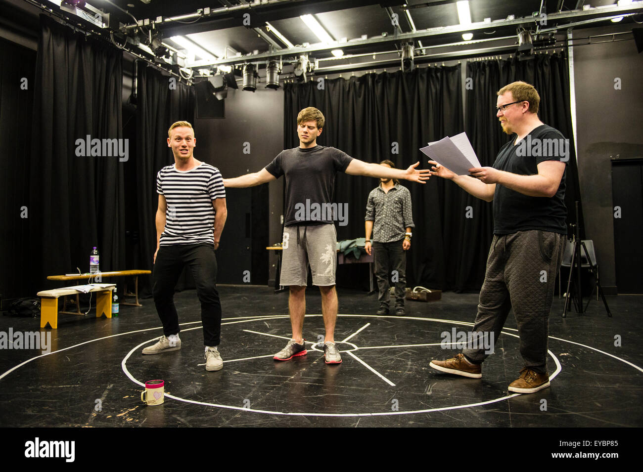 Professional actors in rehearsals for a production of 'To Kill a ...