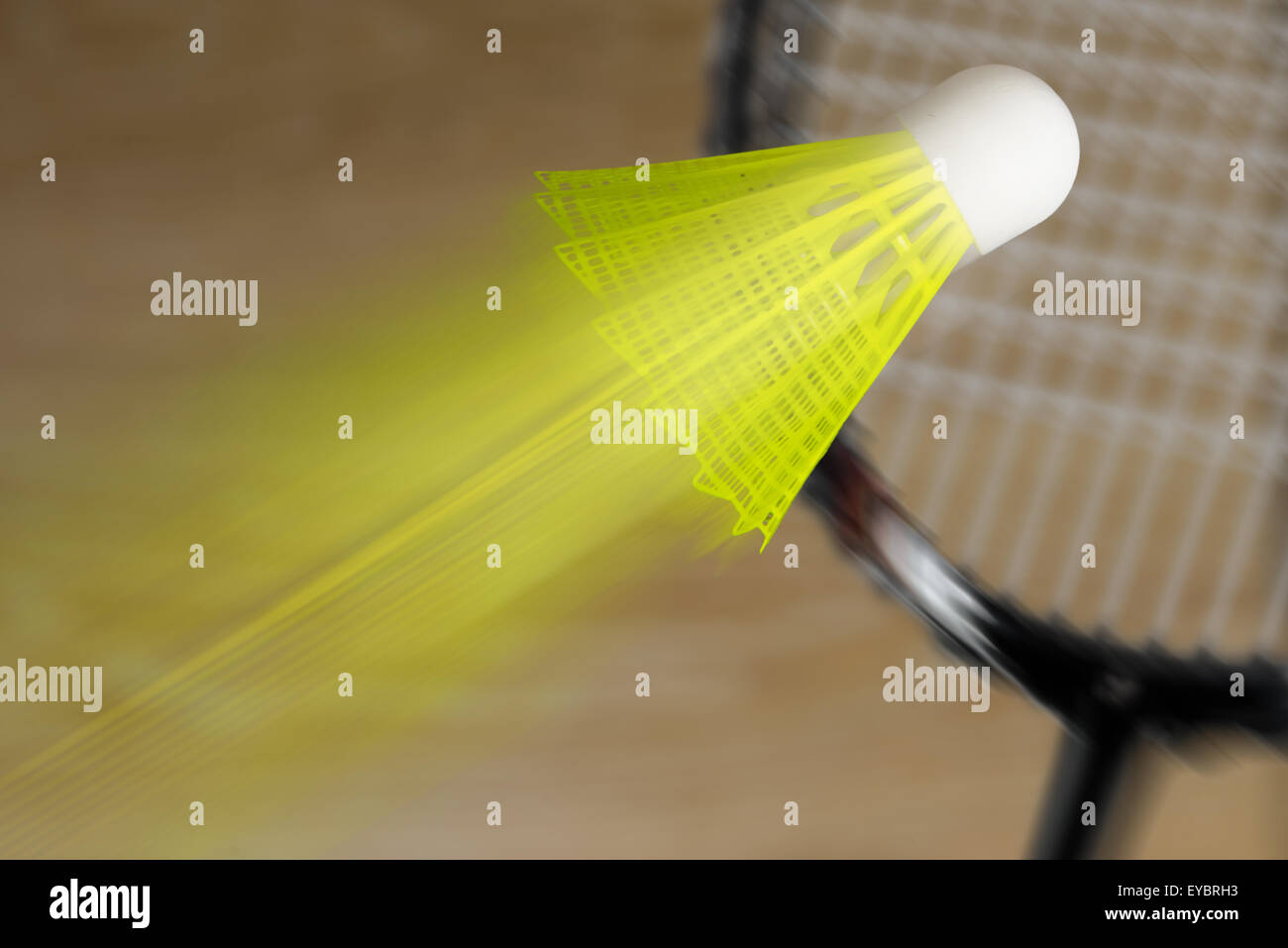 Badminton court with shuttlecock hires stock photography and images