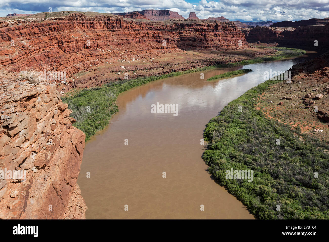 Colorado River, near Canyonlands, Moab, Utah Stock Photo