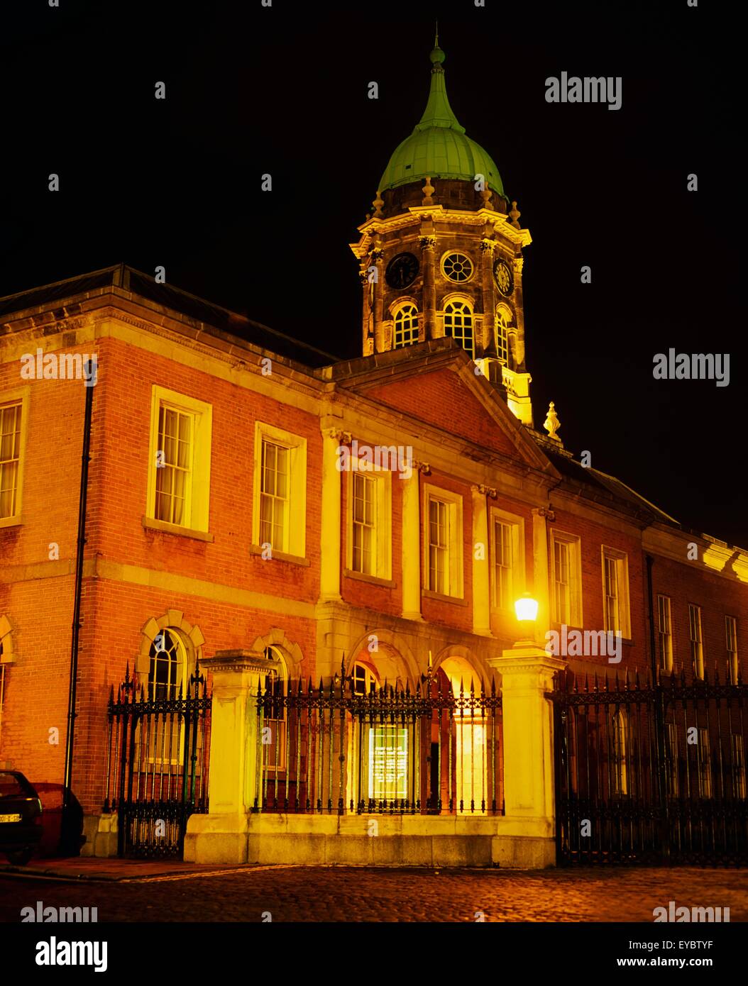 Dublin Castle, Dublin, Co Dublin, Ireland; Main Entrance Gate At Cork