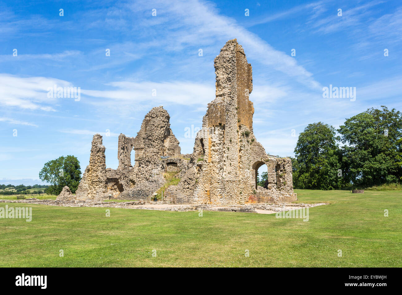 The Great Tower and Great Hall, Sherborne Old Castle, a medieval palace