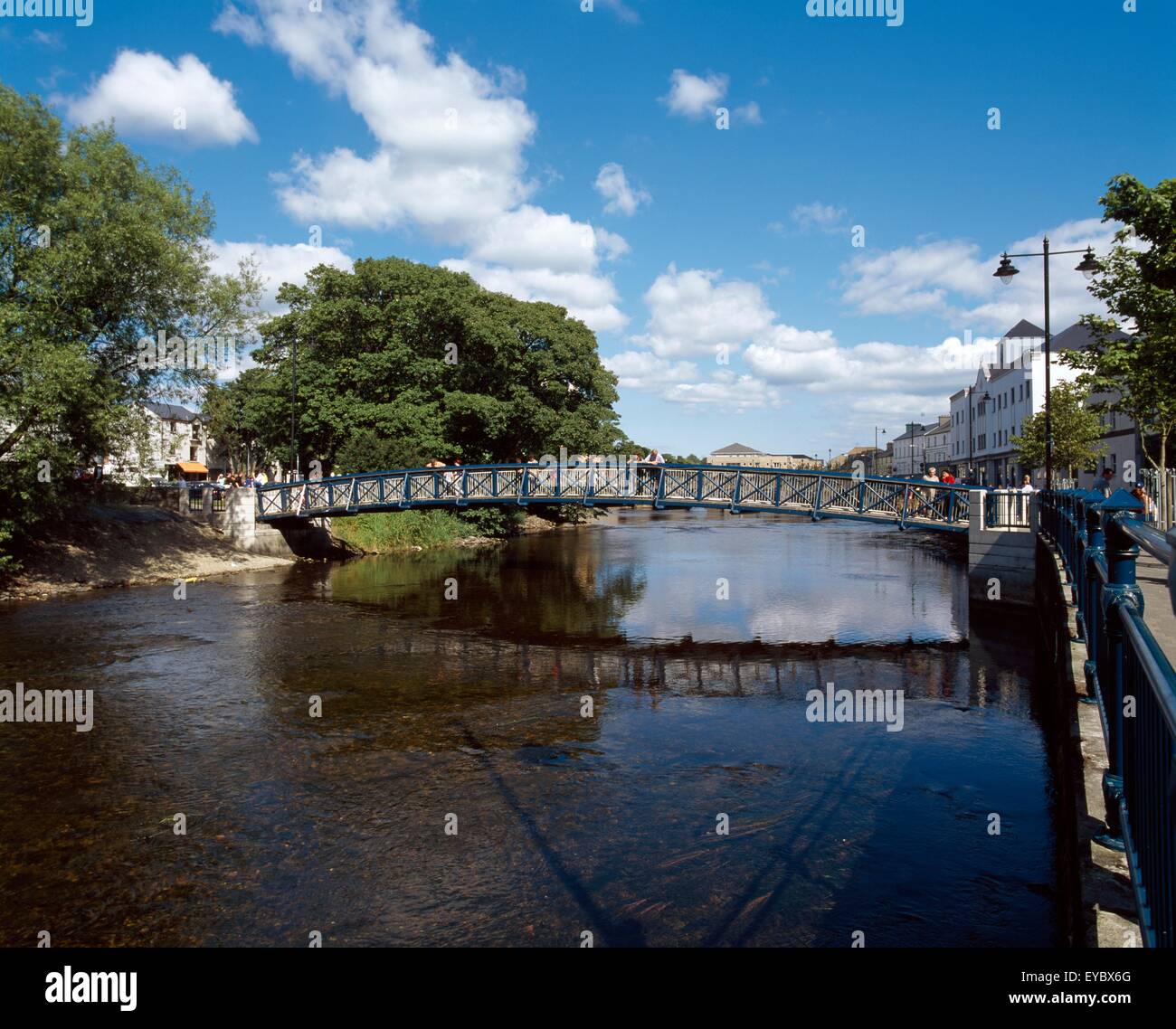 River Garavogue, Sligo, Co Sligo, Ireland; Footbridge Over A River