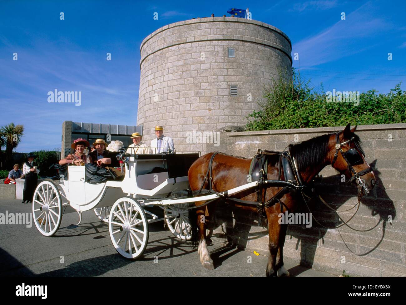 James Joyce Tower And Museum, Sandycove, Co Dublin, Ireland; Bloomsday Celebrations Stock Photo James Joyce Tower And Museum, Sandycove, Co Dublin, Ireland; Bloomsday Celebrations Stock Photo