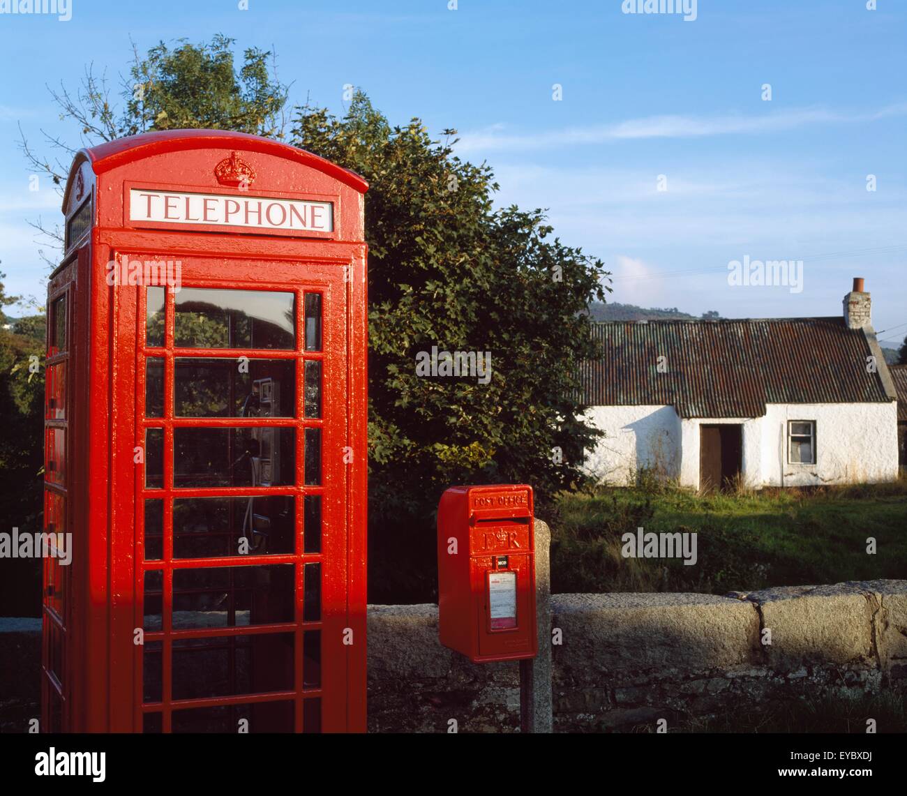 Co Antrim, Ireland; Telephone Kiosk Stock Photo Alamy