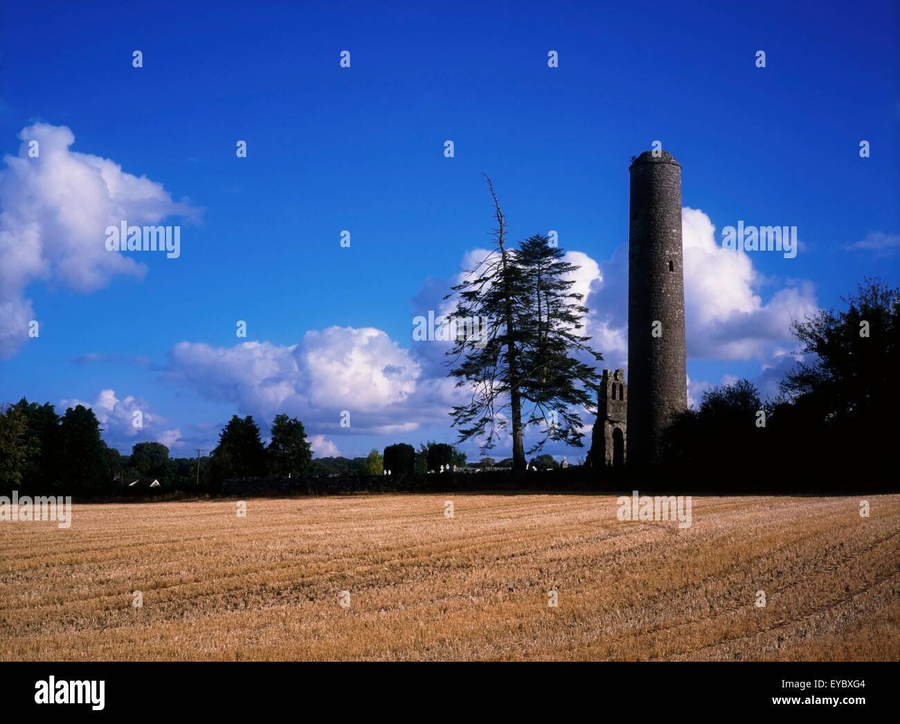 Donaghmore Round Tower, Navan, Co Meath, Ireland Stock Photo Alamy