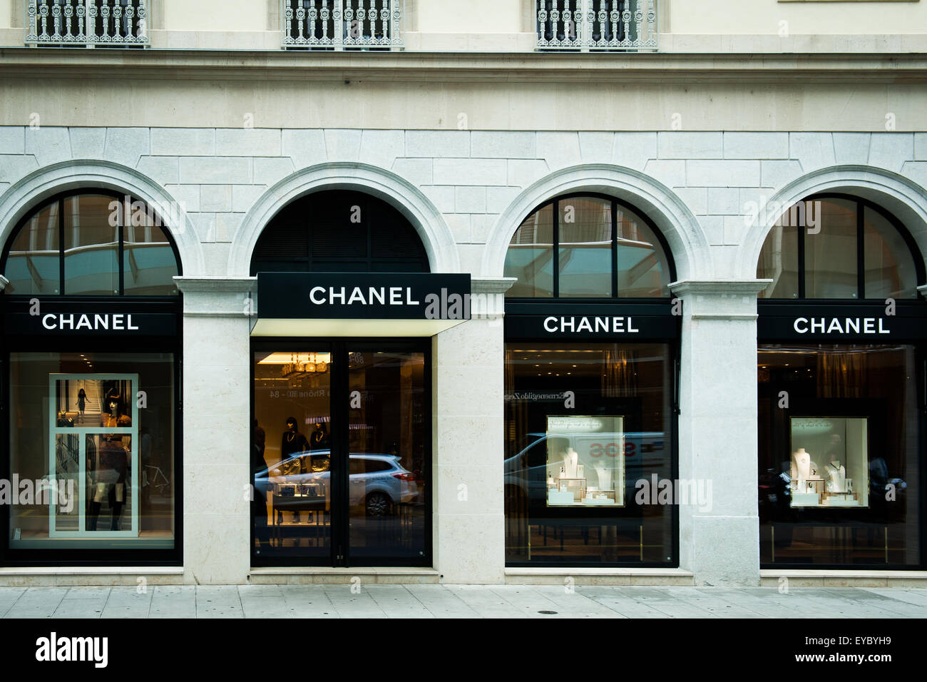 Chanel shop in Geneva Stock Photo
