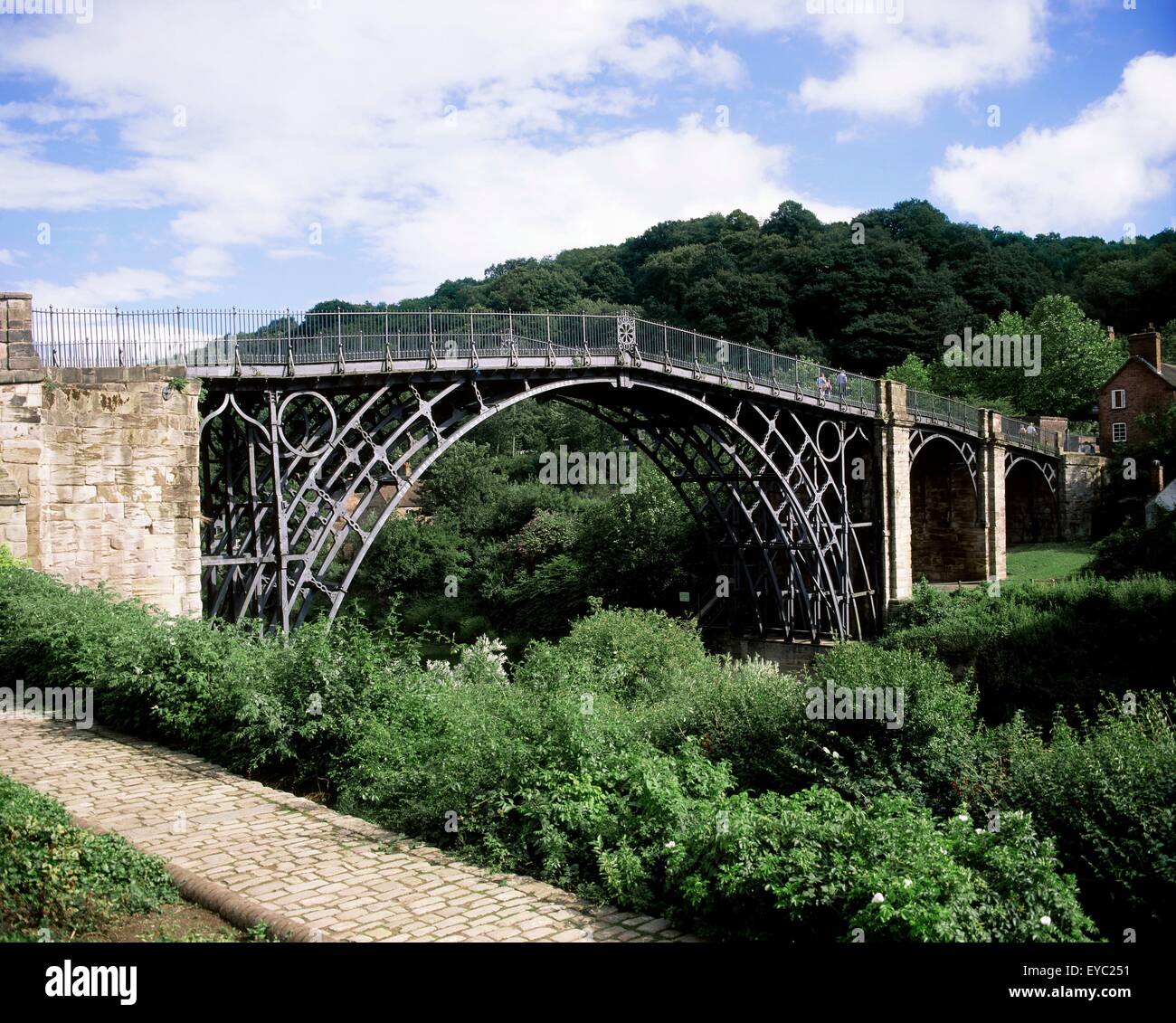 Iron Bridge, Shropshire, England; The First Iron Bridge Built By