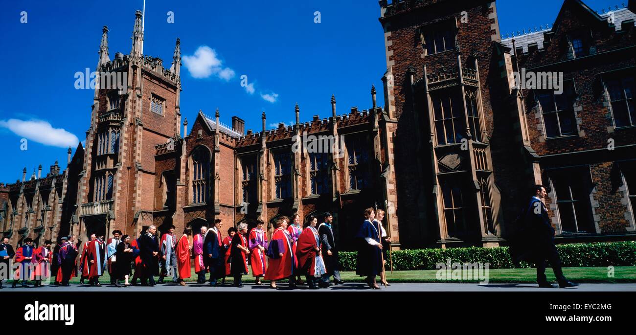 Queen's University, Belfast, Co Antrim, Ireland; Graduation Ceremony Stock Photo