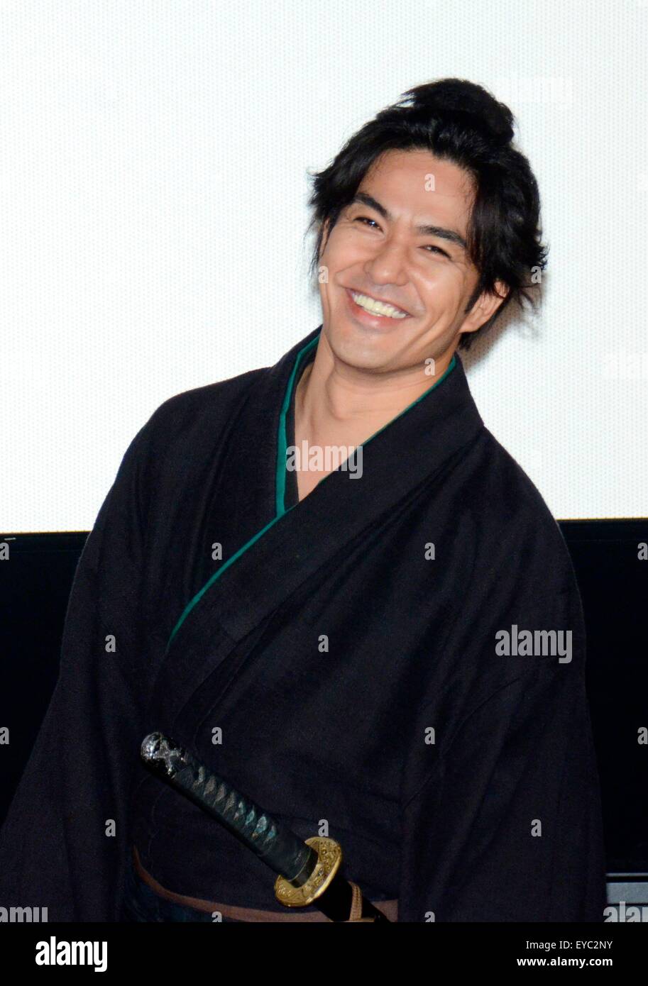 Taipei Taiwan China 26th July 15 Kazuki Kitamura Promotes His New Movie Samurai Cat In Taipei Taiwan China On 26th July 15 C Topphoto Alamy Live News Stock Photo Alamy