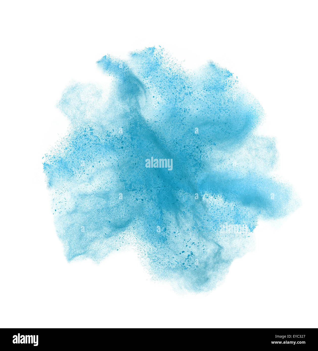 powder splash isolated on white background Stock Photo