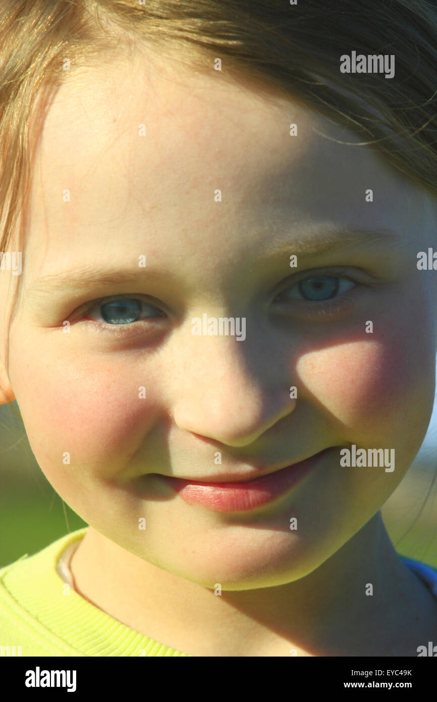 black and white portrait of little nice girl Stock Photo - Alamy