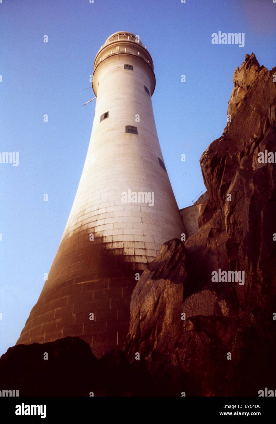 Fastnet Rock, County Cork, Ireland; Lighthouse Exterior Stock Photo