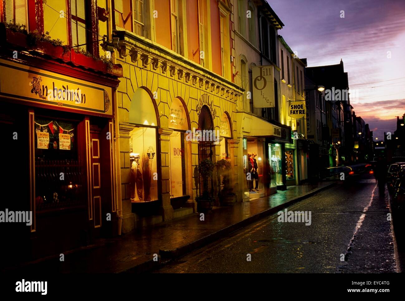 Oliver Plunkett Street, Cork City, County Cork, Ireland; Streetscape At