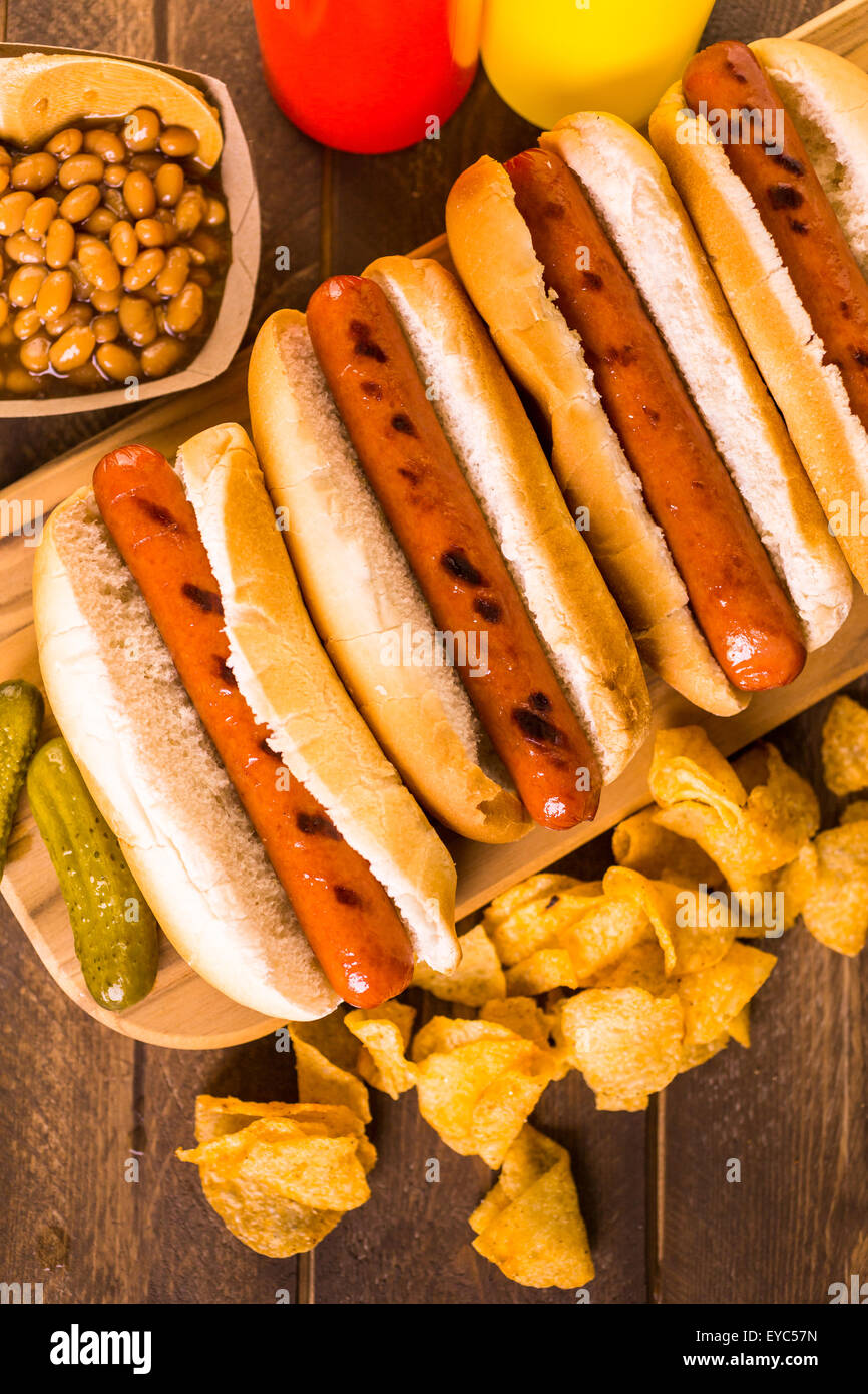 Hotdog and beans hires stock photography and images Alamy
